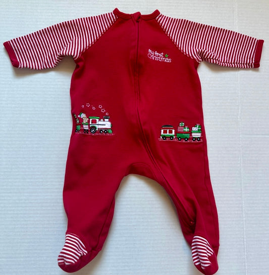 #93 Little Me My First Christmas Onesie Sleeper Gender Neutral 6M