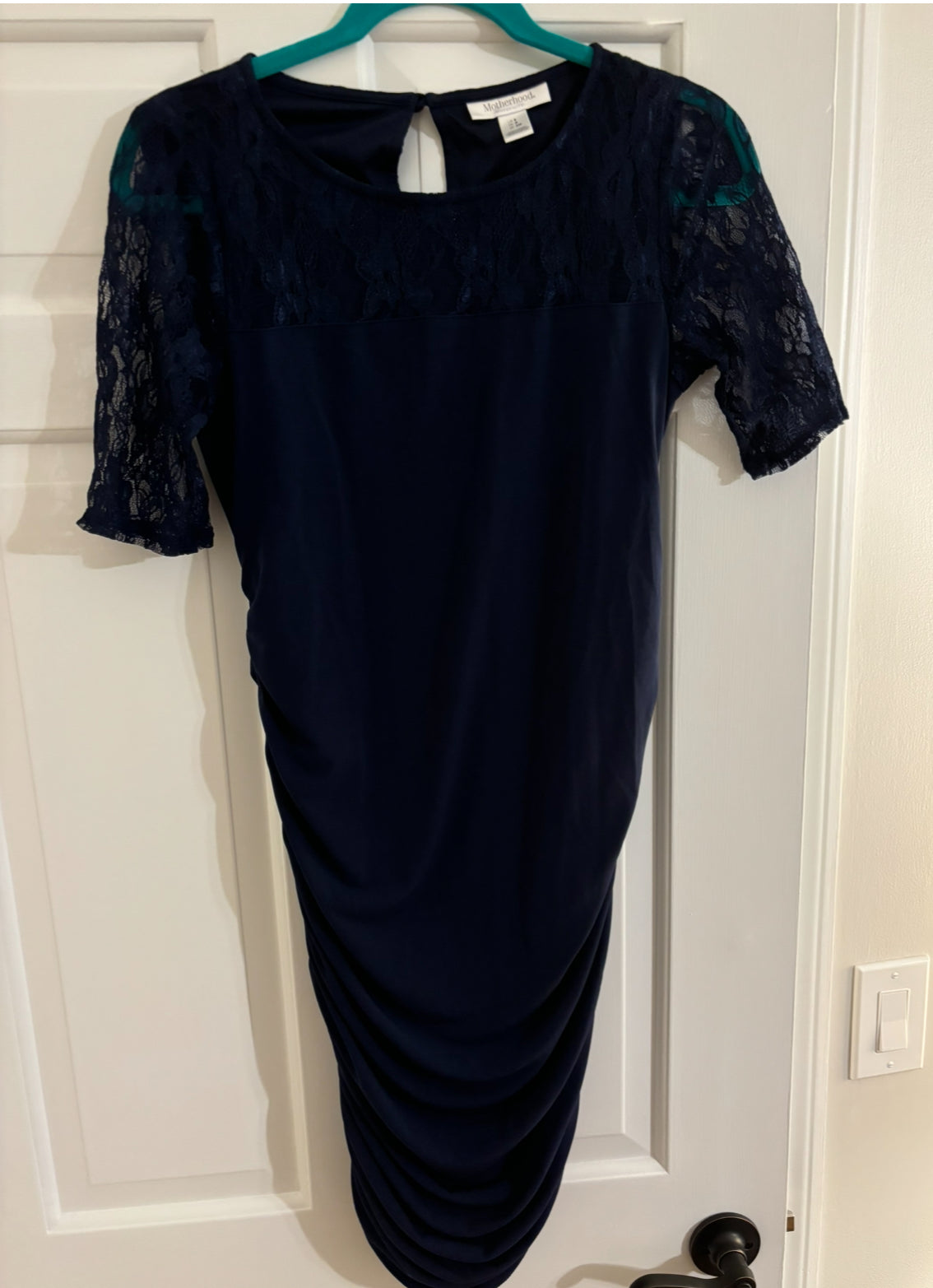 Navy Blue Motherhood Maternity Dress Size Small