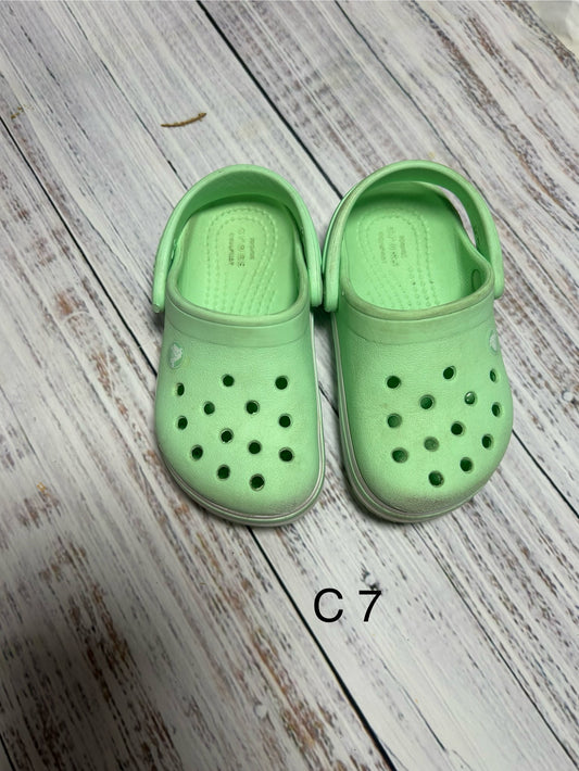 seller #62 Green c7 crocs