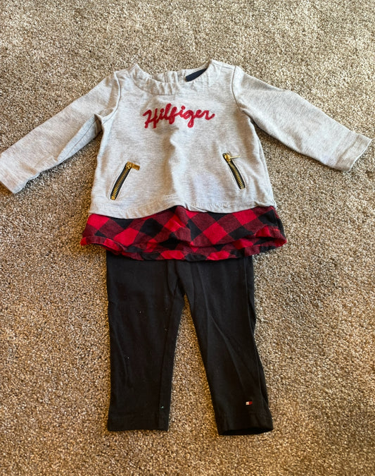 Seller 129- Tommy Hilfiger girls 6-9 month outfit