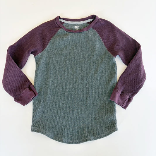 #96 | Size S (6/7) | Old Navy Boys Thermal Baseball Style Shirt