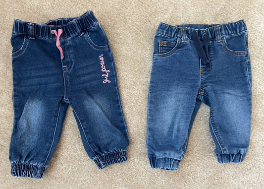 Seller 129- First Impressions girls 6-9 month jeans