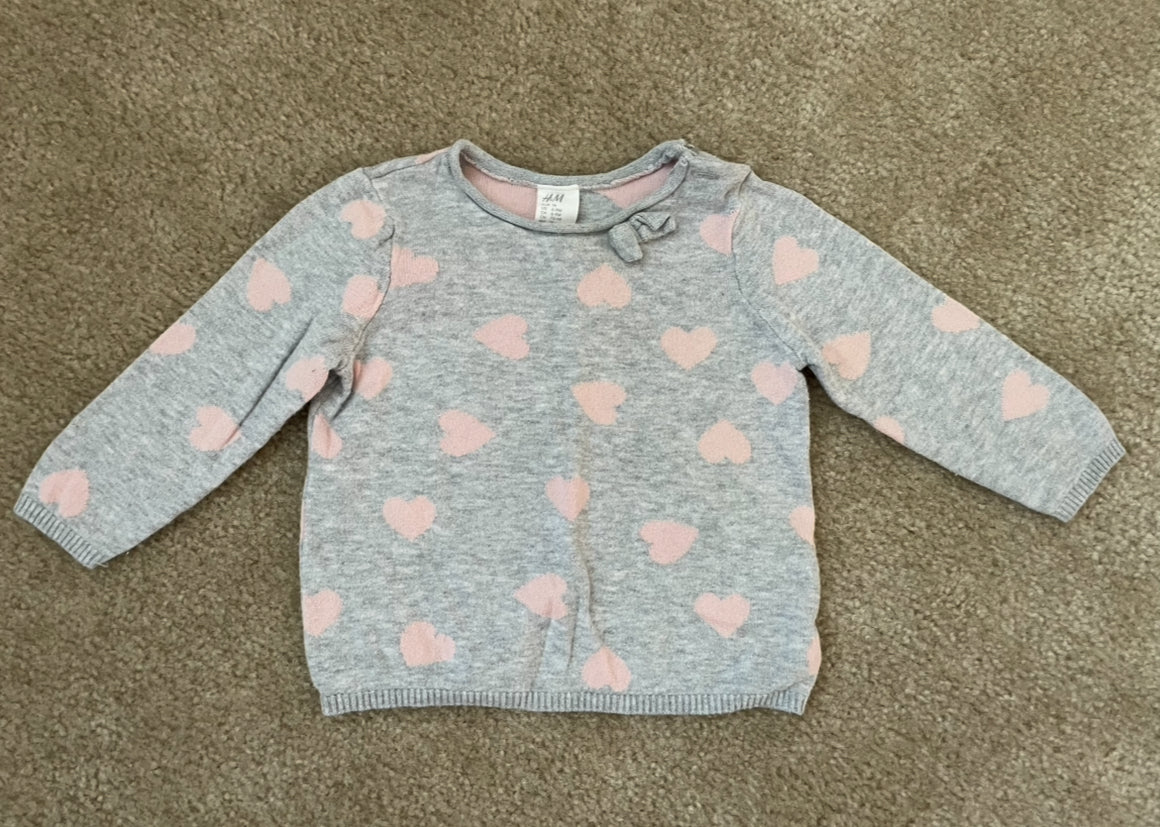 Seller 129- H&M girls 6-9 month sweater