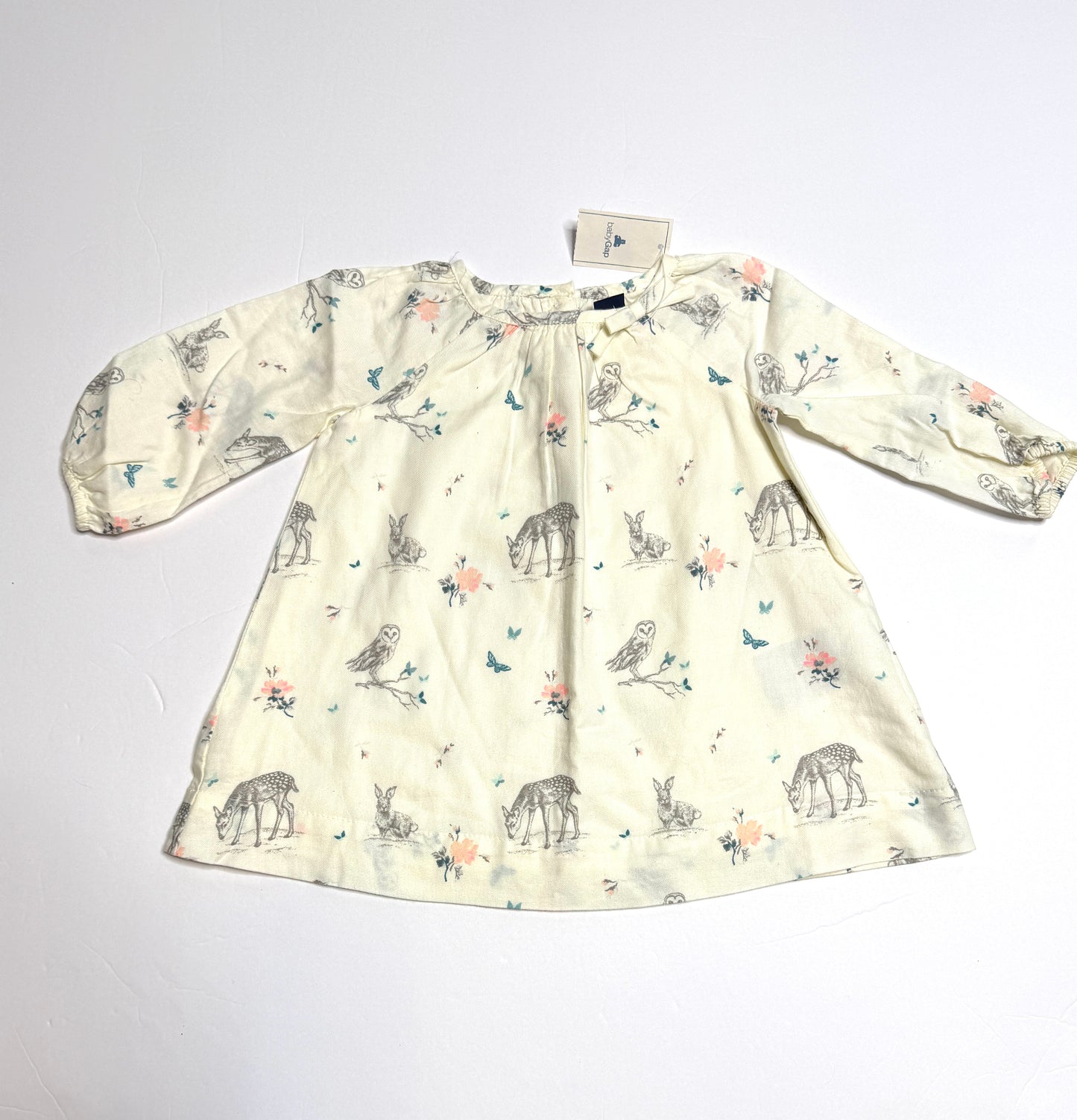 Seller 89 Girls Baby Gap Size 3-6 mo Dress and Sherpa Lined Dress NWT