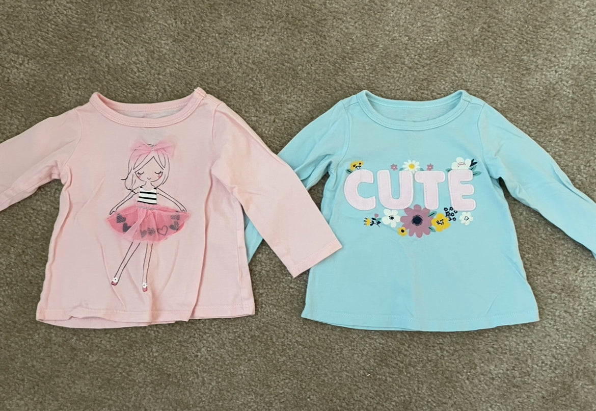 Seller 129- First Impressions 6-9 month long sleeve shirts