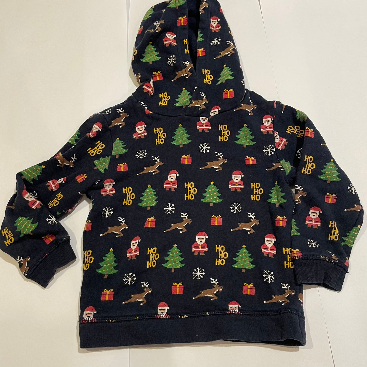 #126 Boys H&M Holiday Hoodie 3T/4T GUC