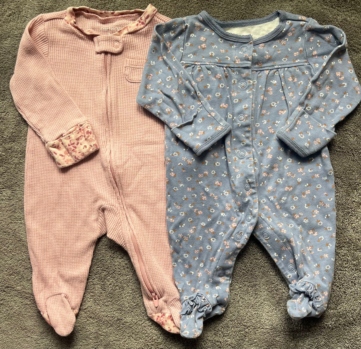 Seller #13 Carter’s 3 months girls sleeper pajamas bundle
