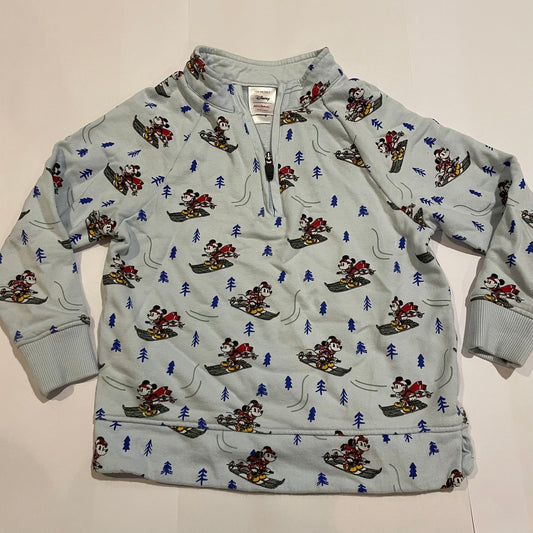 #126 Hanna Andersson Mickey Mouse Sled Sweater Sz 100 (4T) VGUC