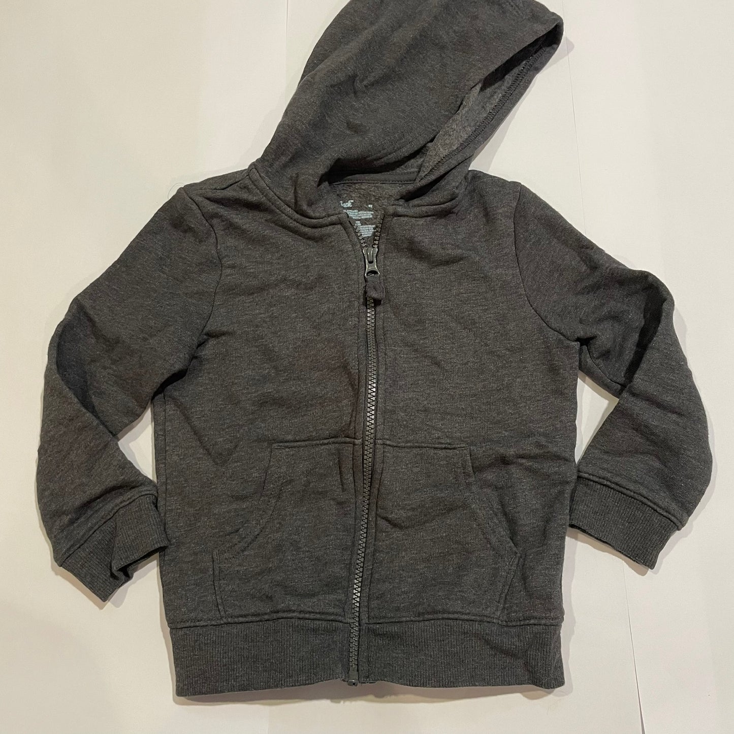 #126 Cat & Jack Gray Zip up Sweatshirt 4T GUC
