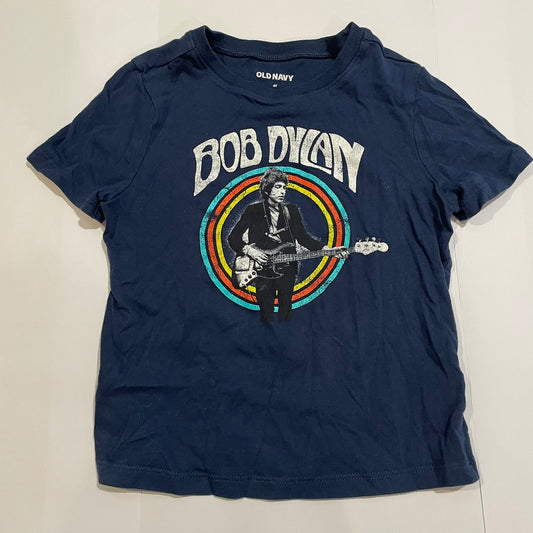 #126 Old Navy Bob Dylan SS Shirt 4T GUC