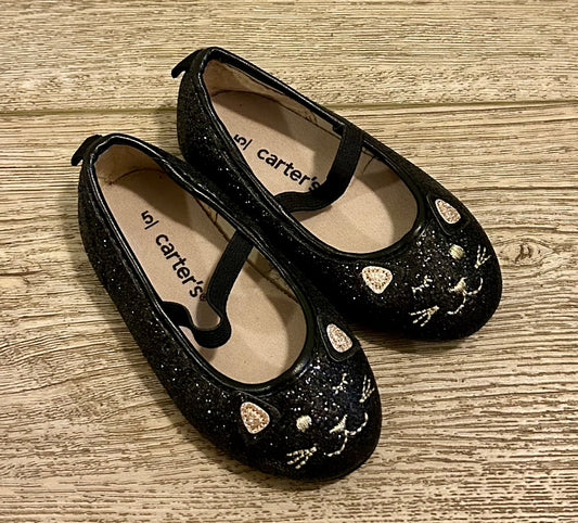 #71 Carters 5c Glitter Cat Flats