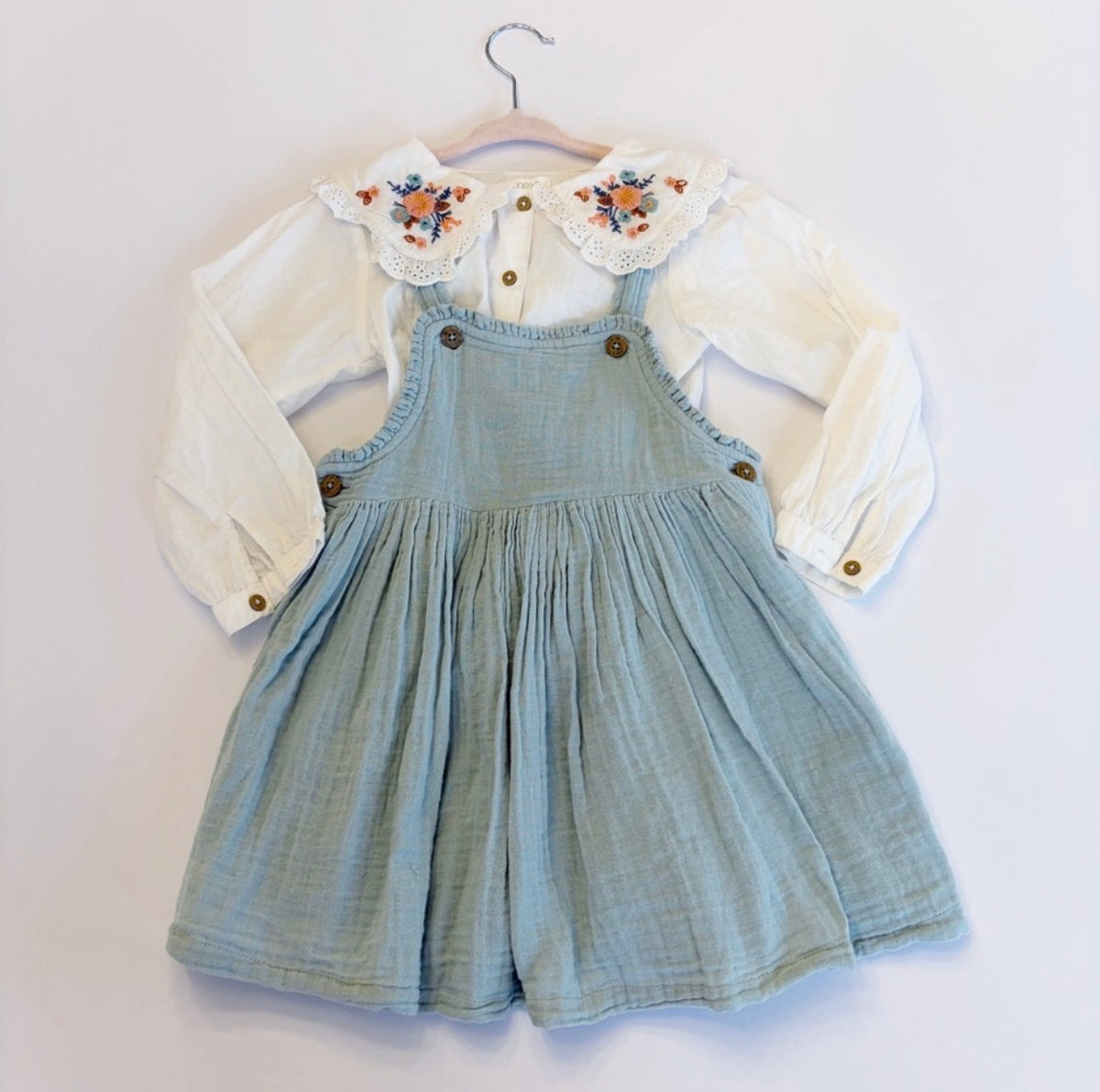 #96 | Size 4 | Next Girls Collared Top and Jumper Dress