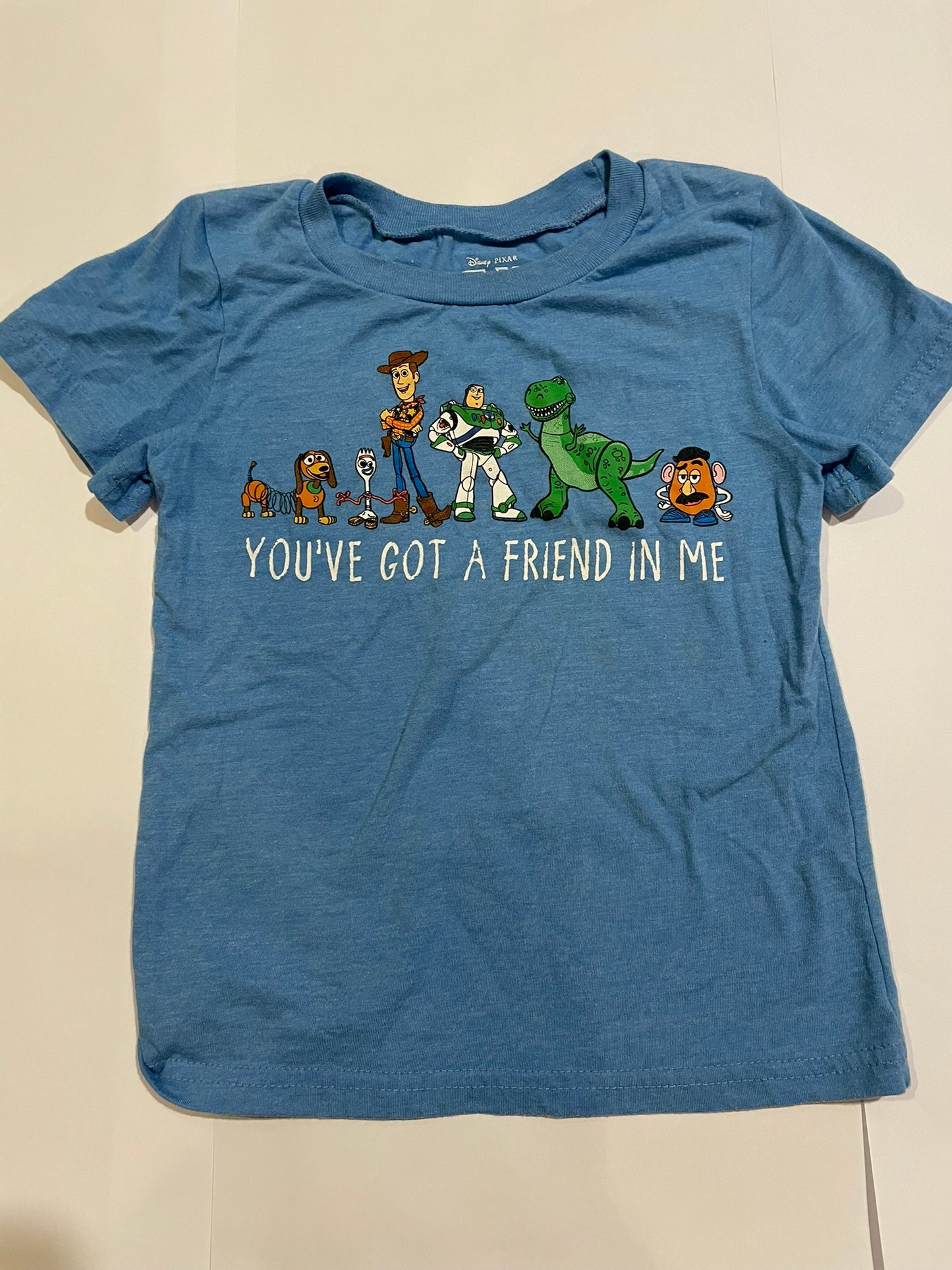 #126 Boys Blue Toy Story Shirt 4T GUC