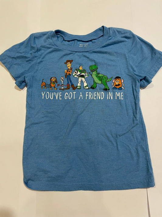 #126 Boys Blue Toy Story Shirt 4T GUC