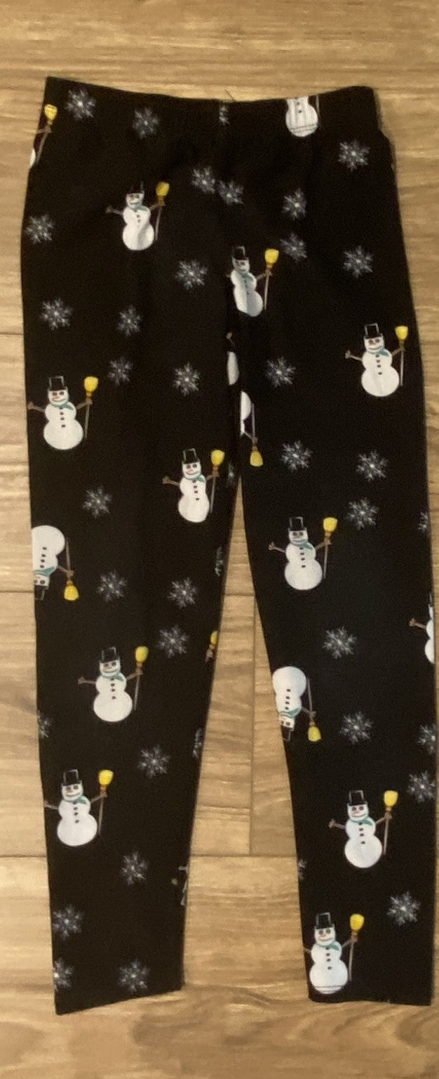 Seller #100 Girls Size 6/7 Snowman Leggings