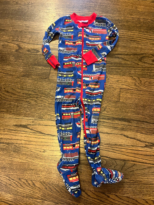 #67 Hanna Andersson Train Pajamas (1 of 2) 2T
