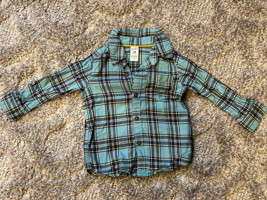 #82B Carter's Button Up - 18 Months