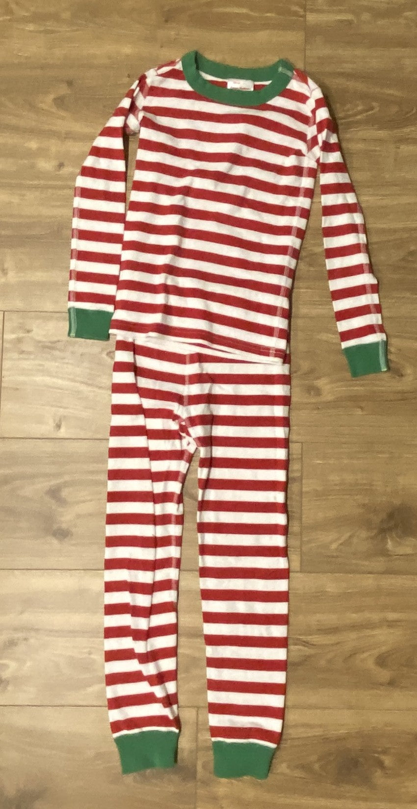 Seller #100 Size 120 cm/ 6-7 Hanna Andersson Christmas Classic Stripe Pajamas