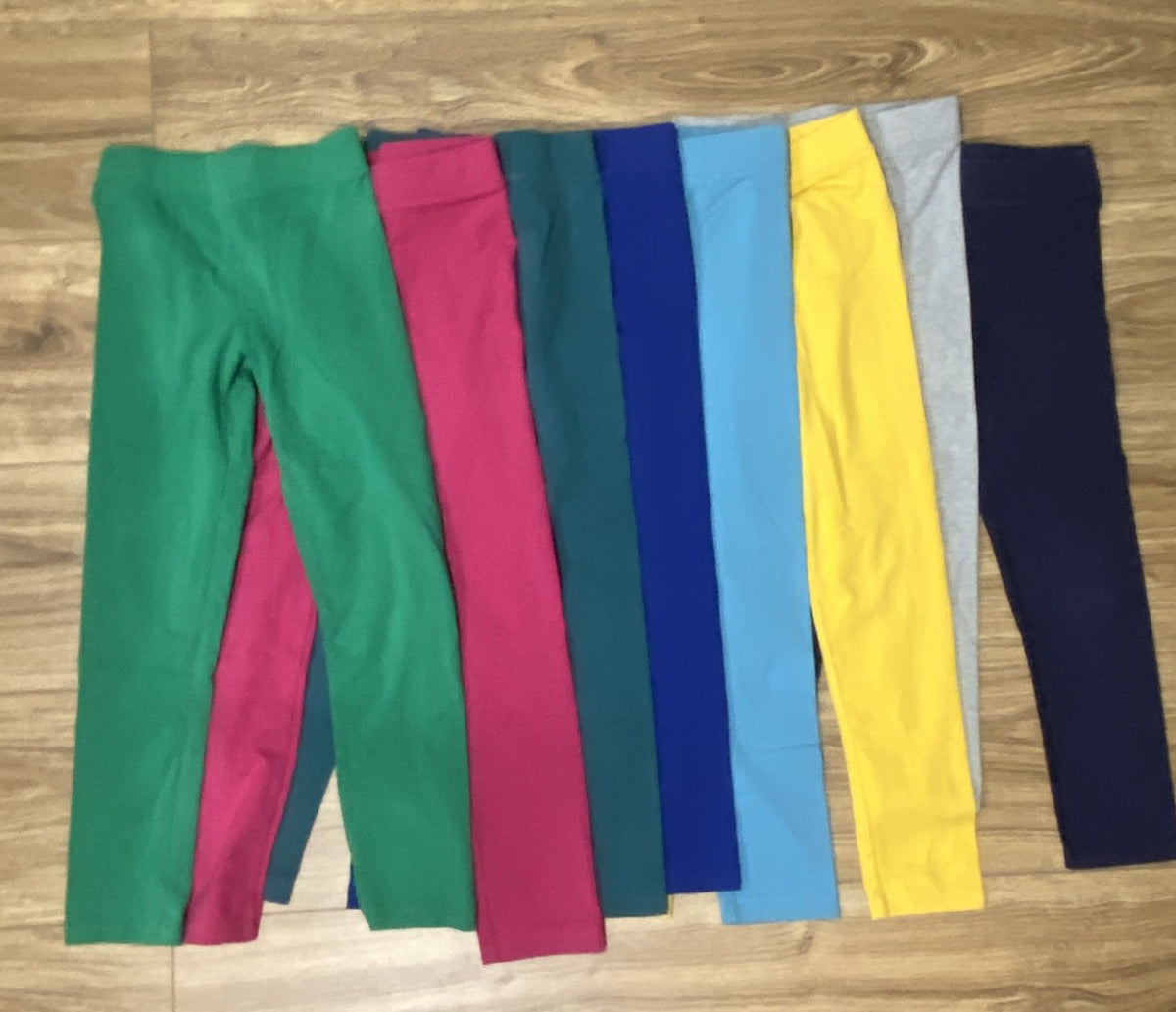 Seller #100 Girls Size 7 Primary Leggings Bundle Set of 8