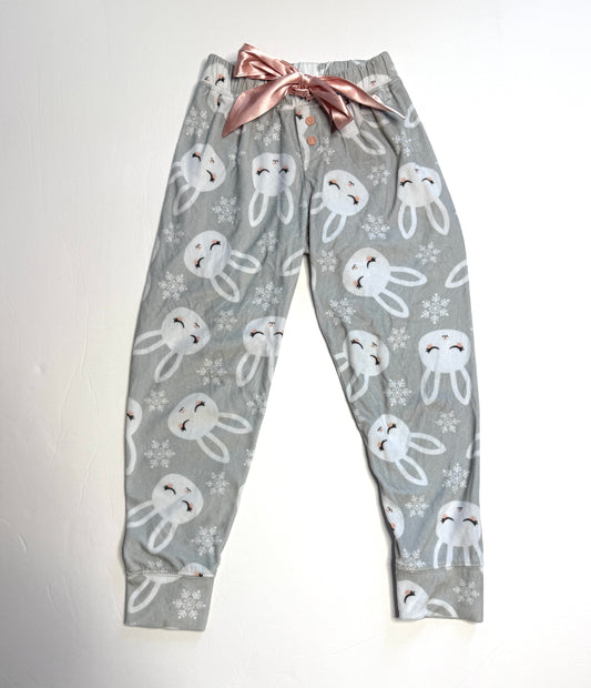 Seller 89 Girls Justice Size 6/7 Snow Bunny Sleep Pajama Pants EUC