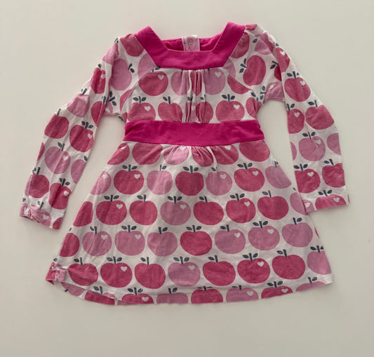 #117, Girls 24M, Silkberry Baby apples dress, Bamboo, GUC