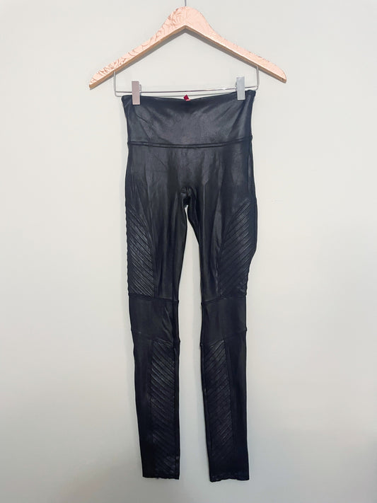 #118 | Size S | Spanx Women's Faux Leather Moto Style Leggings