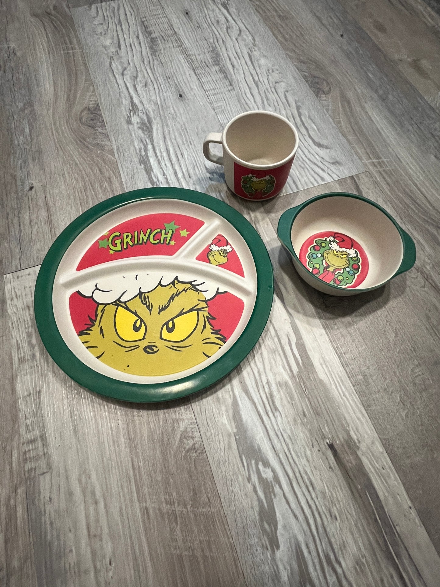 Seller #29 Grinch Bamboo Dining Set