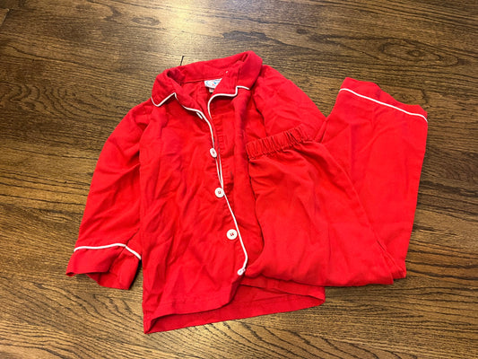 #67 Red Button Up Pajamas 4T
