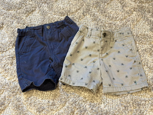 #82B 2 Pack Boys Chino Shorts - 2T