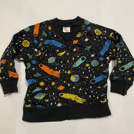 #126 Boys Hanna Andersson Space Sweatshirt 90 (3T) VGUC
