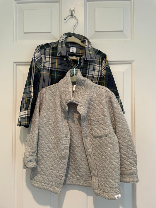 #57 Boys Baby Gap long sleeve bundle, size 2T