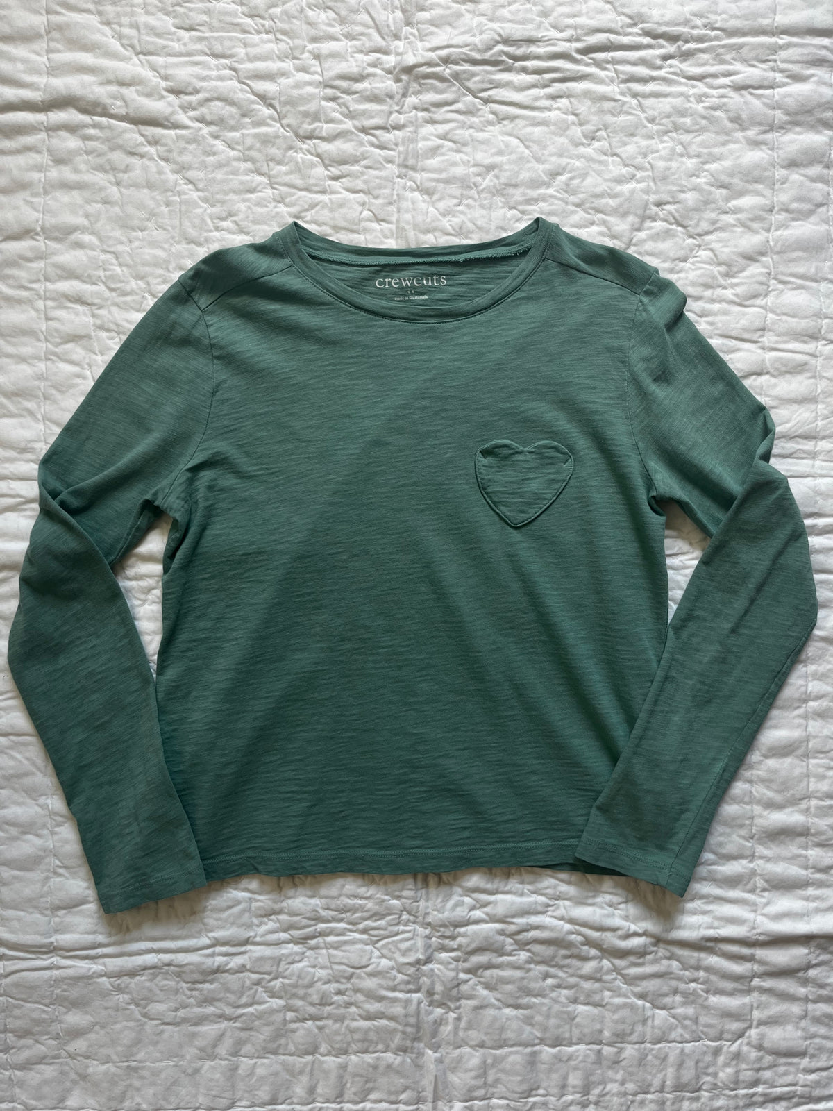 Seller #165 Girls Crewcuts Green Shirt Size L (10-11)