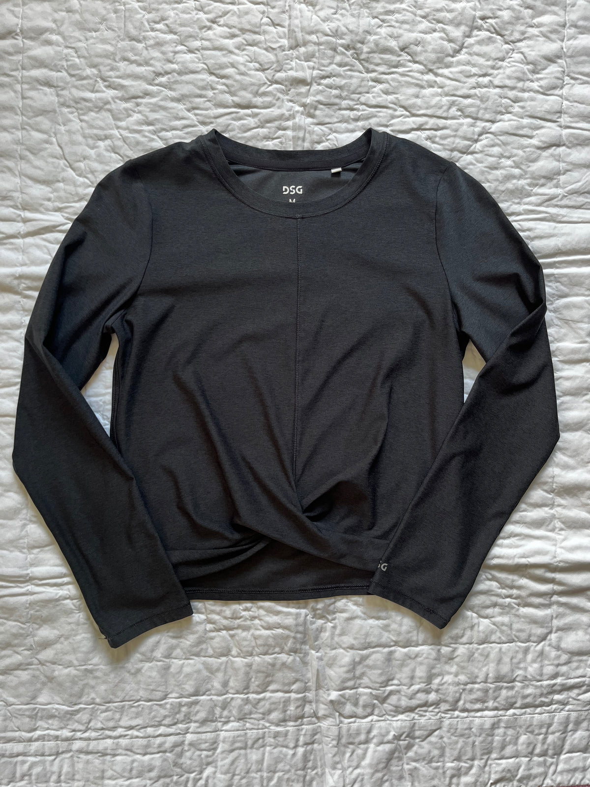 Seller #165 Girls DSG Black Twist Front Shirt Size M 10-12)
