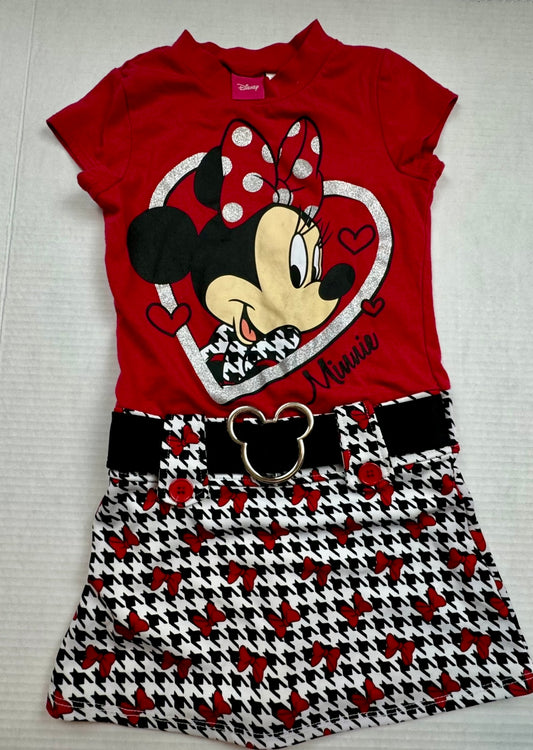 Girls Disney Size 6 Minnie Mouse Dress EUC