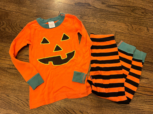 #67 REDUCED Hanna Andersson Jack-O-Lantern Pajamas Halloween 4T