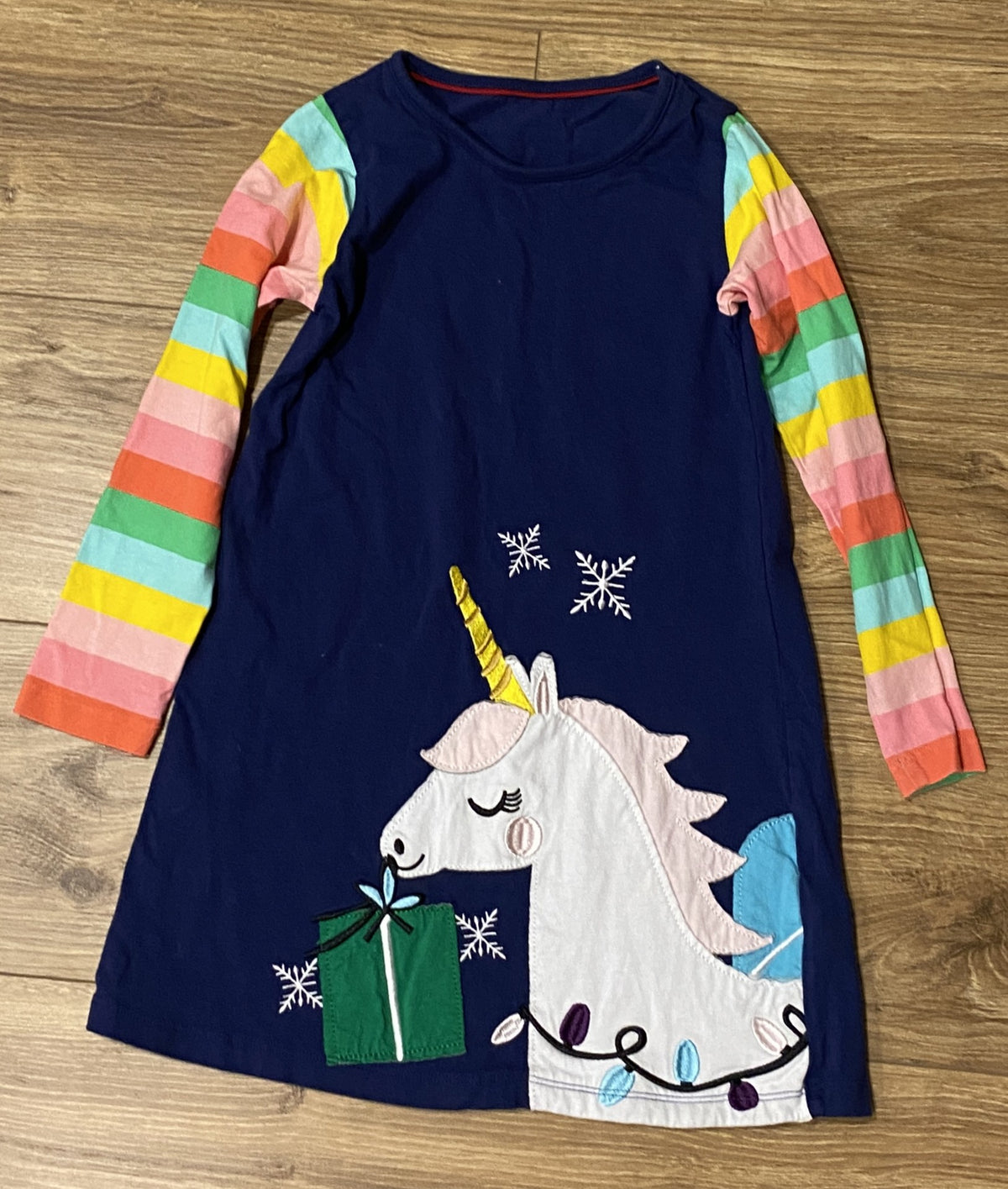 Seller #100 Girls Size 6T Amazon Dupe Christmas Unicorn Dress