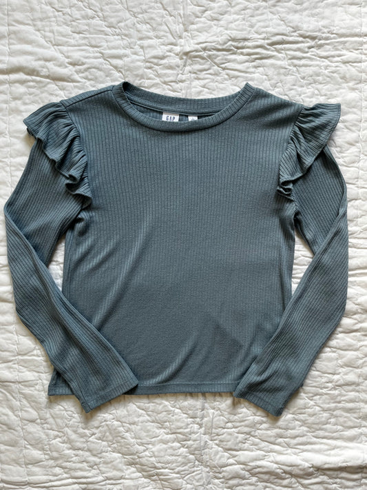 Seller #165 Girls Gap Kids Blue Shirt Size L (10)