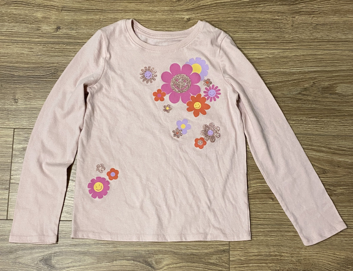 Seller #100 Girls Size 7 Jumping Beans Flower Long Sleeve Shirt