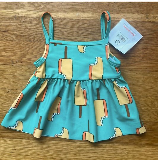 New Hanna Andersson Popsicle Swimsuit top 12-18 months