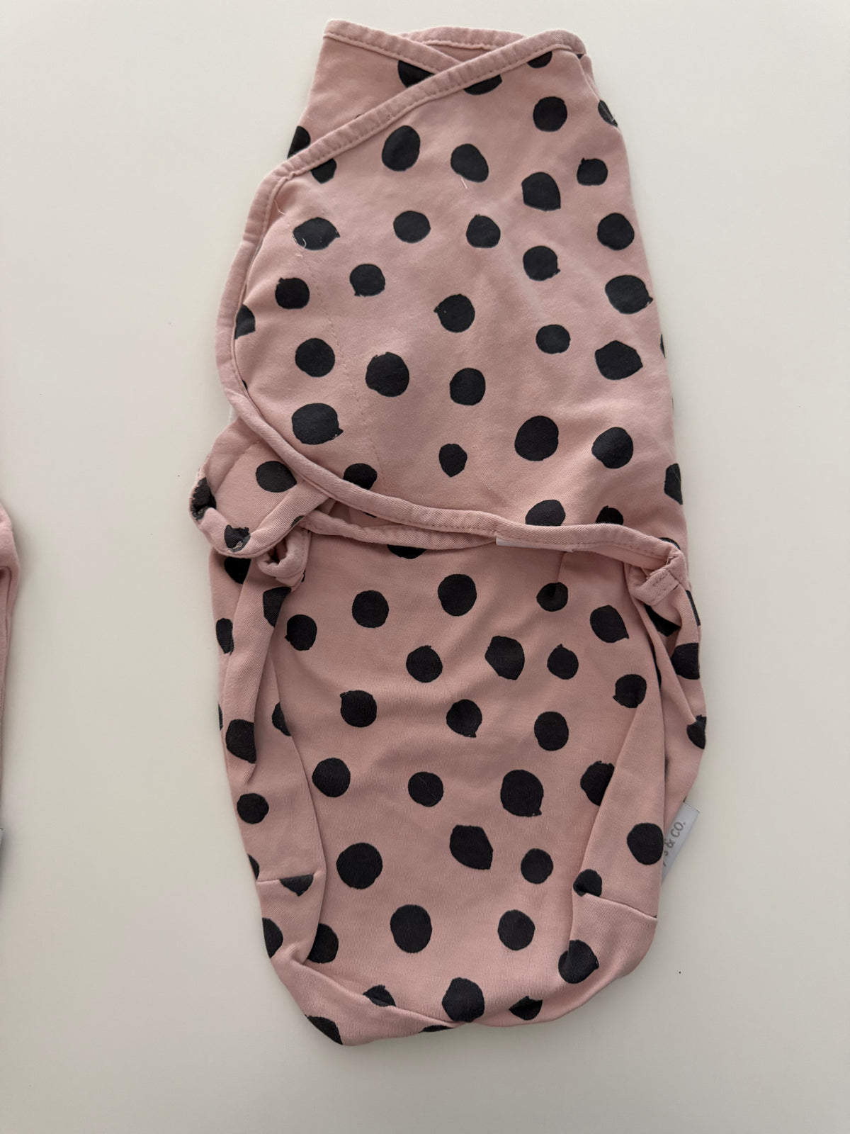 #117, Girls 0-3M, Ely’s & Co. pink baby swaddle bundle, GUC