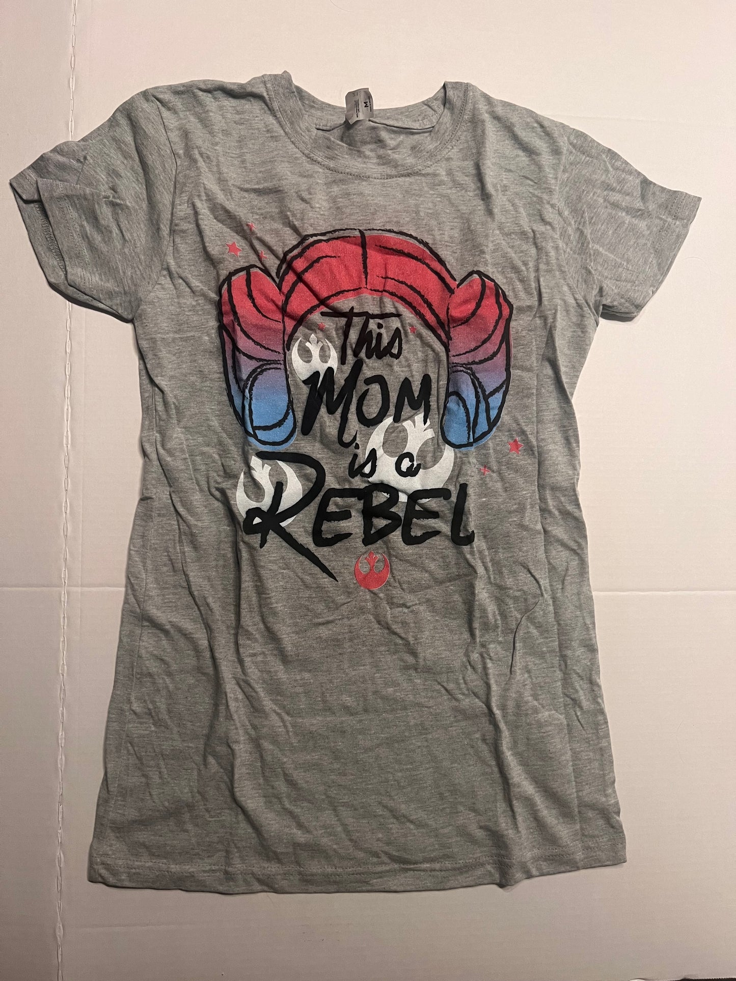 Rebel Mom Star Wars Shirt, New Without Tag