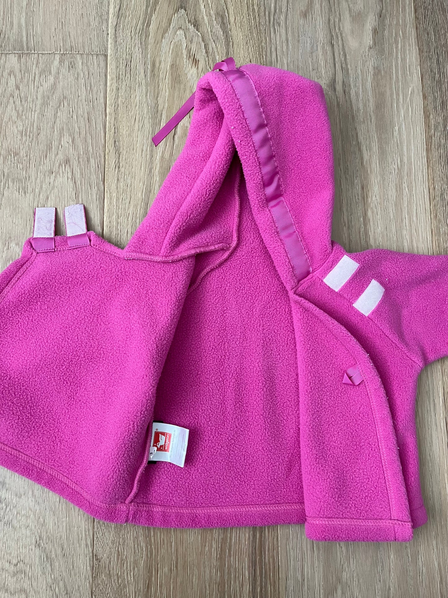 #47 Girls pink fleece Widgeon jacket size 3 months