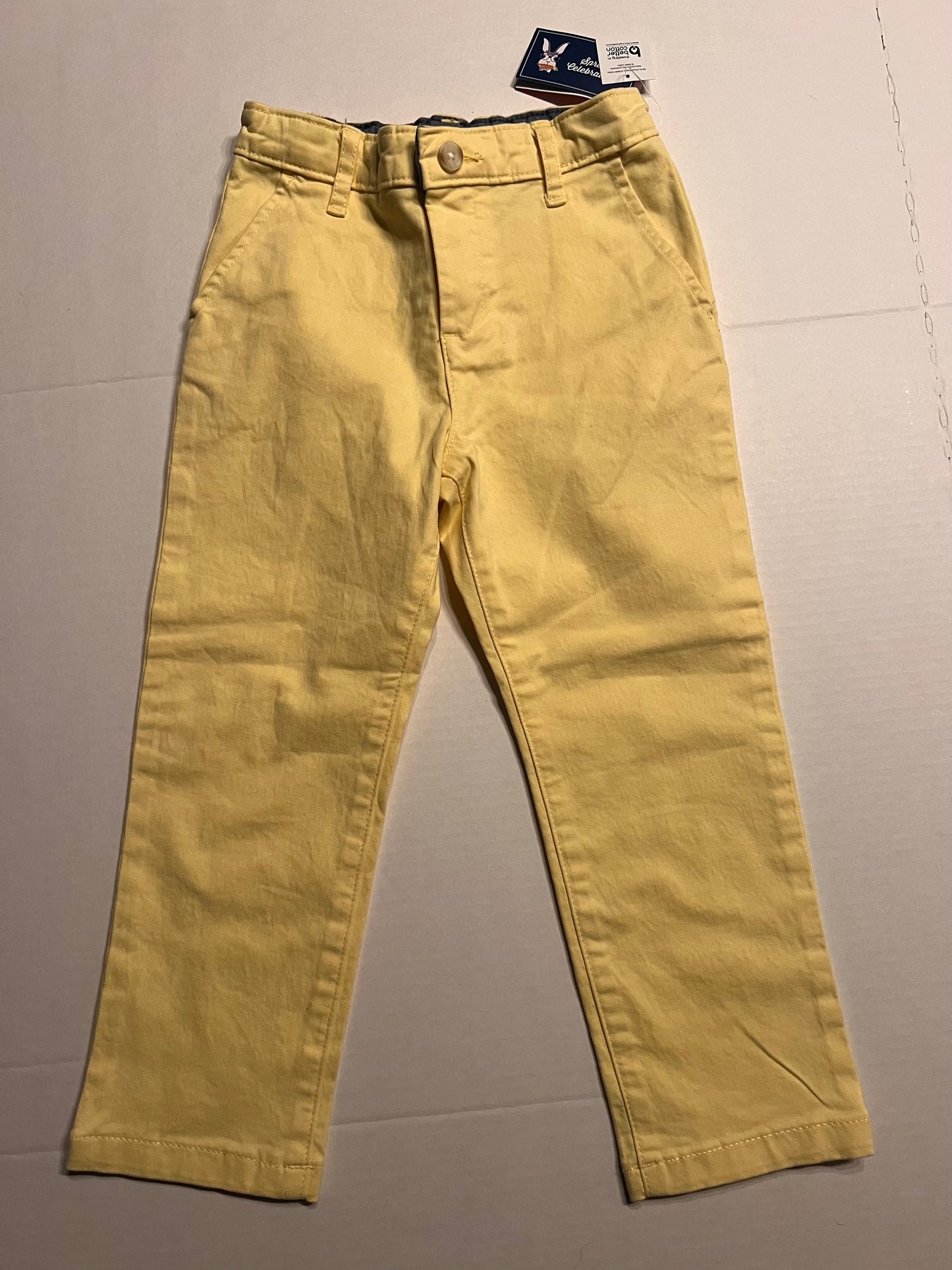 4T Yellow Chino pants NWT