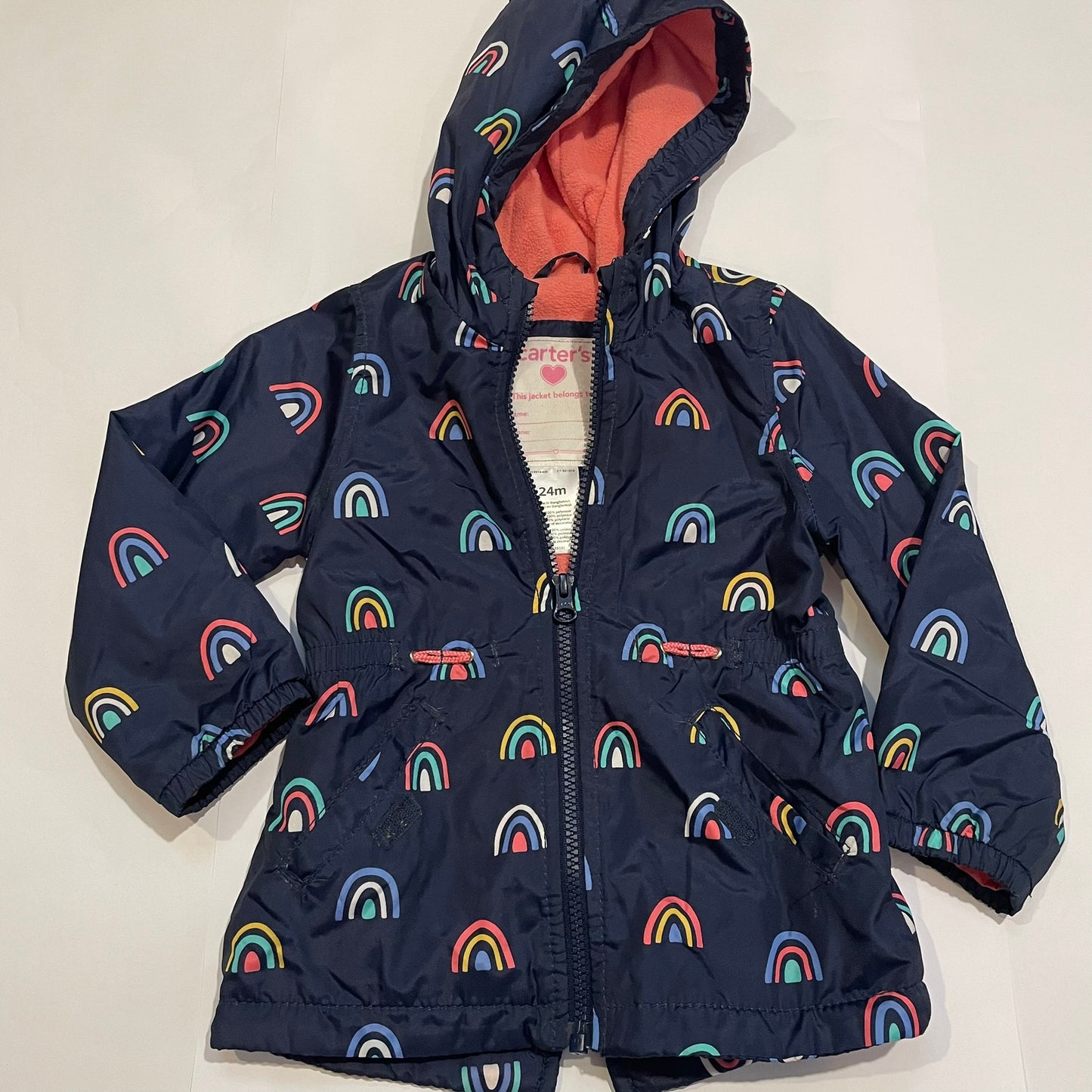 #126 Girls Carters Water Resistant Jacket 24M GUC