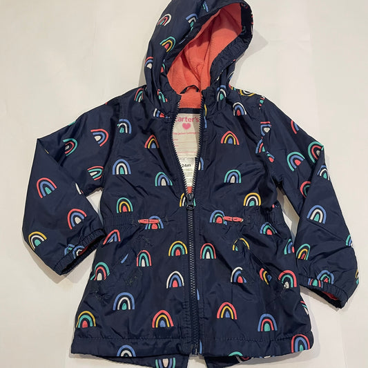 #126 Girls Carters Water Resistant Jacket 24M GUC