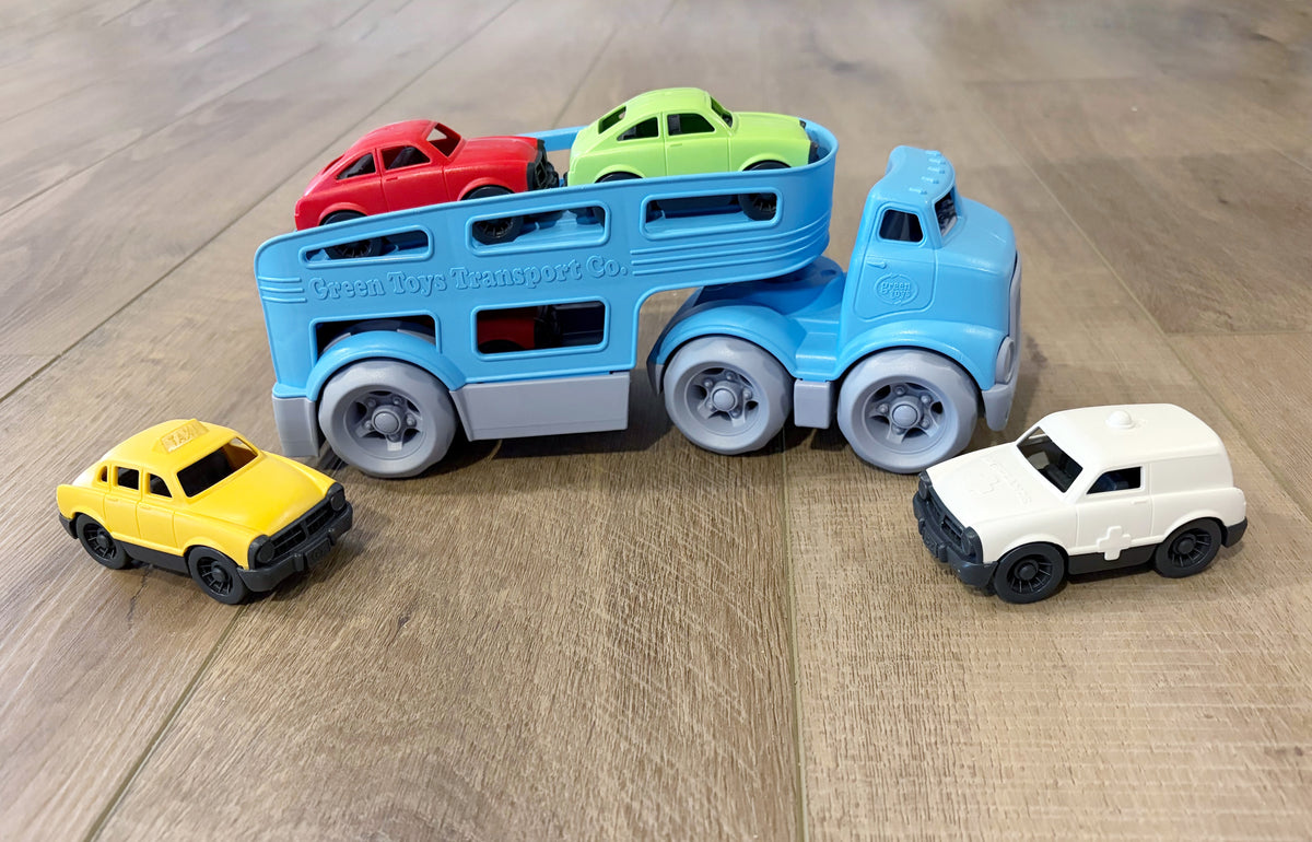#96 | Green Toys Car Carrier and Vehicles