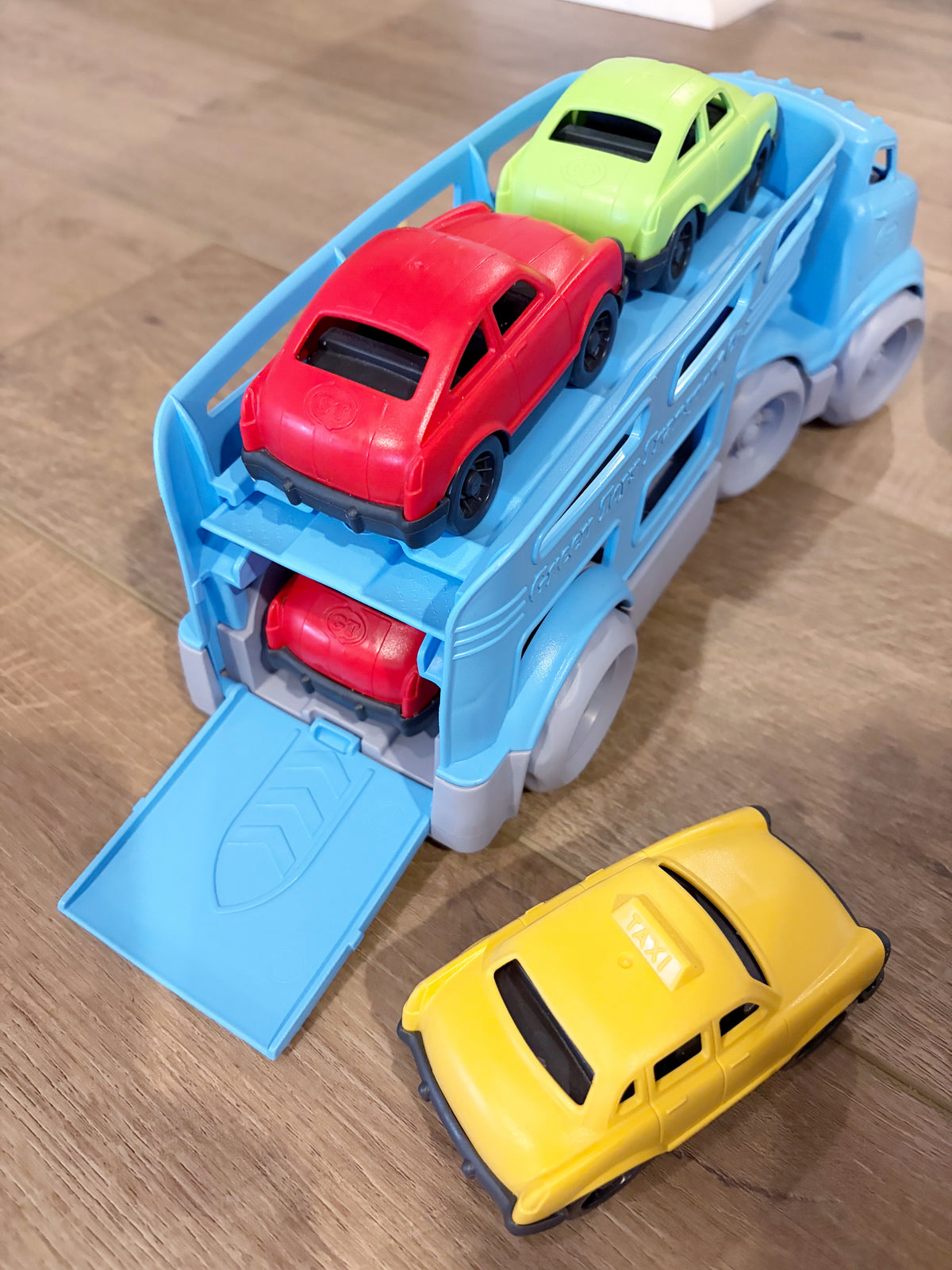 #96 | Green Toys Car Carrier and Vehicles