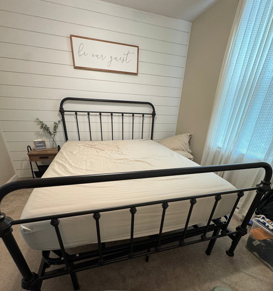 #107 Black Iron QUEEN Bed Frame *PPU*
