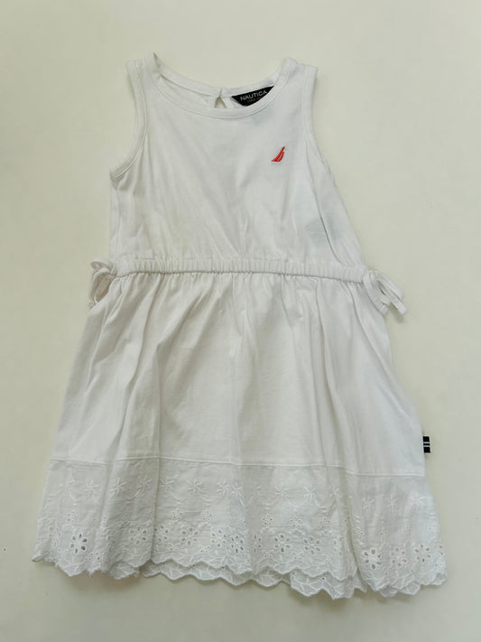 Girls 2T Nautica white cotton and lace Easter  sundress