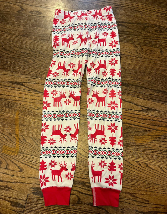 #67 Hanna Andersson Christmas Pajama Bottoms size 8